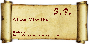 Sipos Viorika névjegykártya